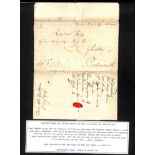 Navy Office. 1753-1813 Entire letters all with O.H.M.S headings but prepaid in cash, comprising 1753