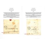 1841-50 Entire letters (7) and entires (2) from Bahia or Rio de Janeiro (8) to London, the eight Rio