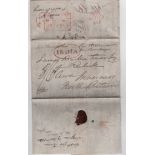 Uniform 4d Post. 1839 (Nov 19) Entire letter from Capt. George Fraser at "Camp, 40 miles from