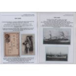 Doyo Maru. 1904-05 Stampless forces lettersheets written by a nurse on the hospital ship at Dairen