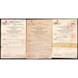 Canada. 1941-43 German forms from Jersey to Canada, with replies on reverse, all with straight