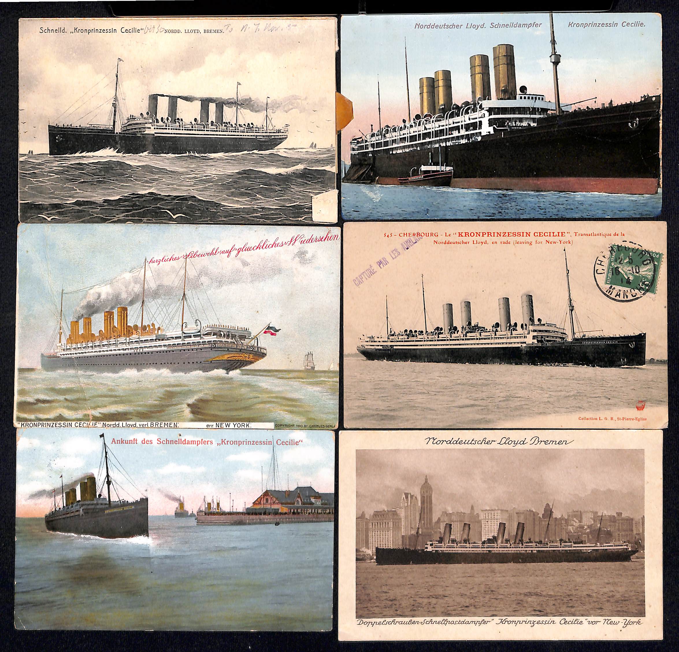 Kaiser Class Ships. 1898-1915 Picture postcards and ephemera, comprising "Kaiser Friedrich" - Image 9 of 9