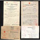 Germany - P.O.Ws & Internees. 1941 (Aug 7) German form with boxed "Deutsches Rotes Kreuz / Eing.: 21