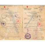 Iran. 1942-43 German forms from Jersey to S. Moghadam, Musee National, Teheran, replies on