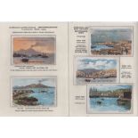 Mediterranean Ports. 1905-10 Complete menus with attached cards (4) and menu postcards (36) with