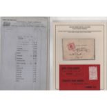 1891-1925 Railways stamps (115), covers (15), postcards (7) and ephemera including railway stamps in