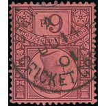 G.B - Cricket Cancels. 1901-28 Datestamps comprising "BIRMINGHAM / CRICKET GROUND" 1901 c.d.s. on QV