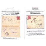 1902 Covers franked 1d to the Orange River Colony, both with circular "PRISONERS OF WAR / PASSED /