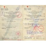 New Zealand. 1941-42 German forms from Guernsey to New Zealand, all with replies on the reverse,