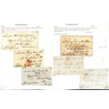 Sunday Datestamps. 1821-39 Entire letters, entires or covers (5) and fronts (5) all with Free