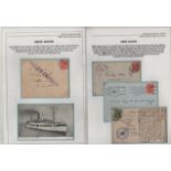 Agadir. 1915-17 Covers (2) and a postcard, front and a piece from a parcel (boxed Fleet Post