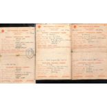 1940 (July 31 - Oct 30) Swiss Red Cross forms (number "61") sent without messages from G.B to