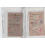 1941-44 British forms to Jersey all with large circular "BRITISH RED CROSS AND ST. JOHN WAR