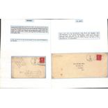 U.S.S "Mercy" / "Relief". 1922-41 Covers and cards, with U.S.S "Mercy" cancels (9, various types,