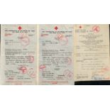 1941-42 Forms to or from Jersey all with red 28mm Wehrmacht censor applied in Berlin, six with large