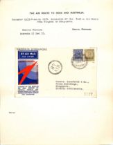 Bahrain. Speedbird cover to Singapore franked 3a6p + 4a with circular "BY / AIR" cachet, fine and