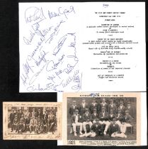 Australia - Tours to England. 1921-2005 Ephemera including 1934 Kennington Oval scorecard (Australia