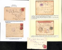 Prisoner of War Ships - Cape Town. 1899-1901 Covers addressed to Boer P.O.Ws on ships off Cape