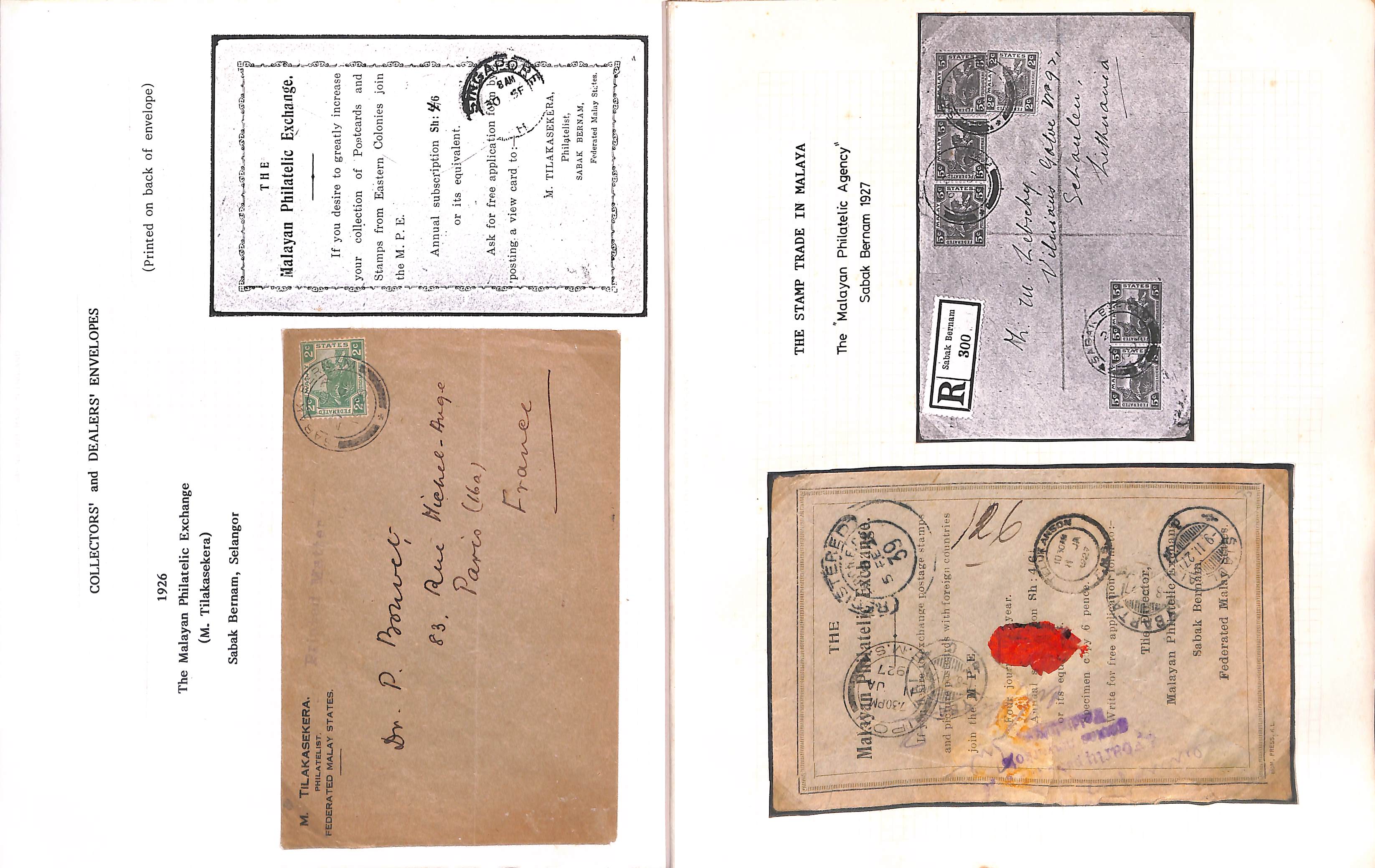 Stamp Trade. 1896-1980 Covers, cards and ephemera relating to stamp dealers and the stamp trade in