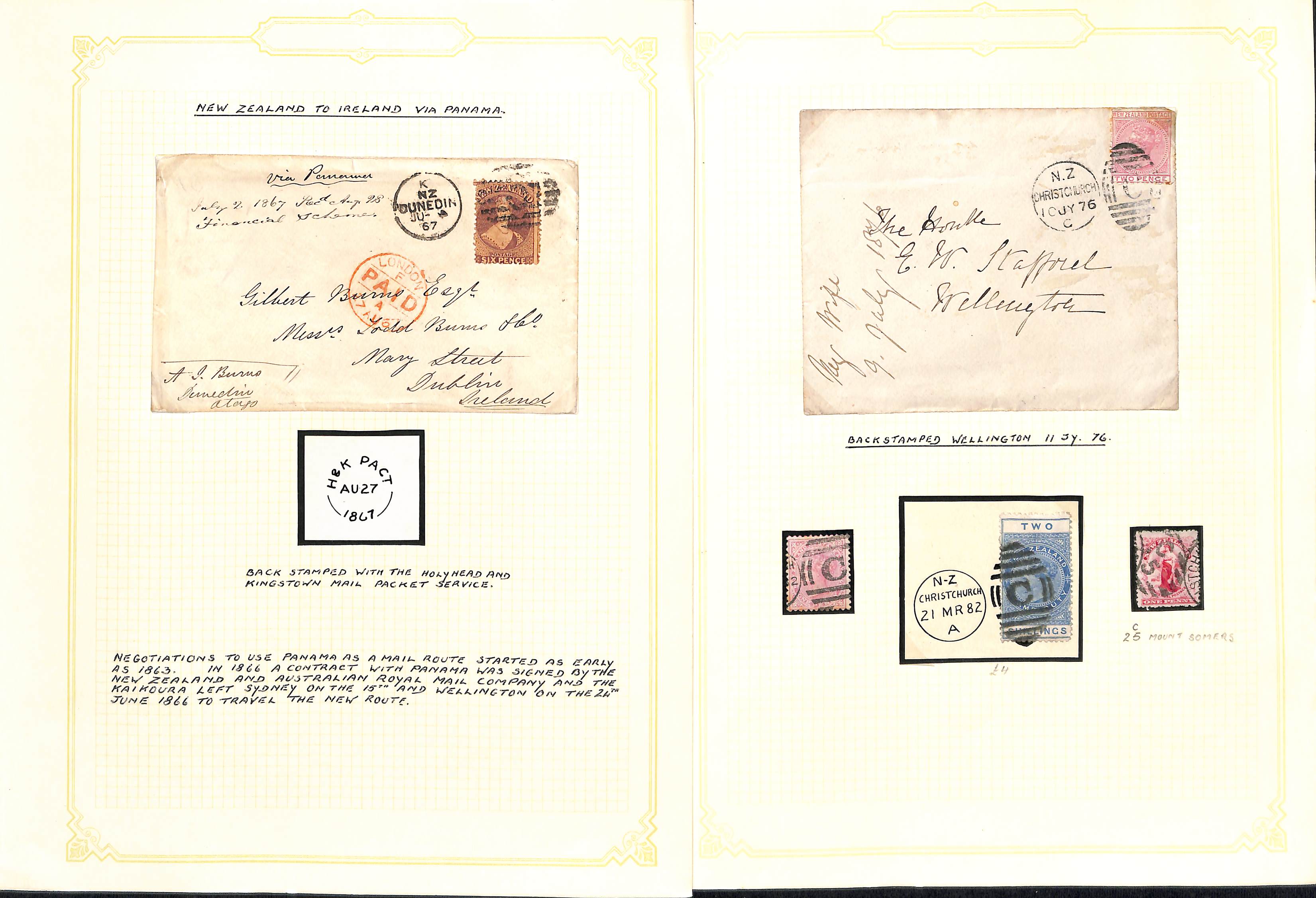 Cancellations. QV-QEII Covers and cards (87), stamps and pieces (c.120) including 1867 cover from