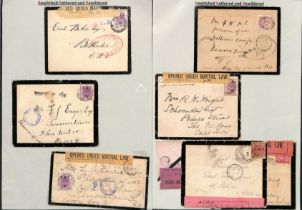 South Africa - Boer War. 1900-02 Covers including 1900 cover from Holland to Lt. Smyth-Osbourne, P.