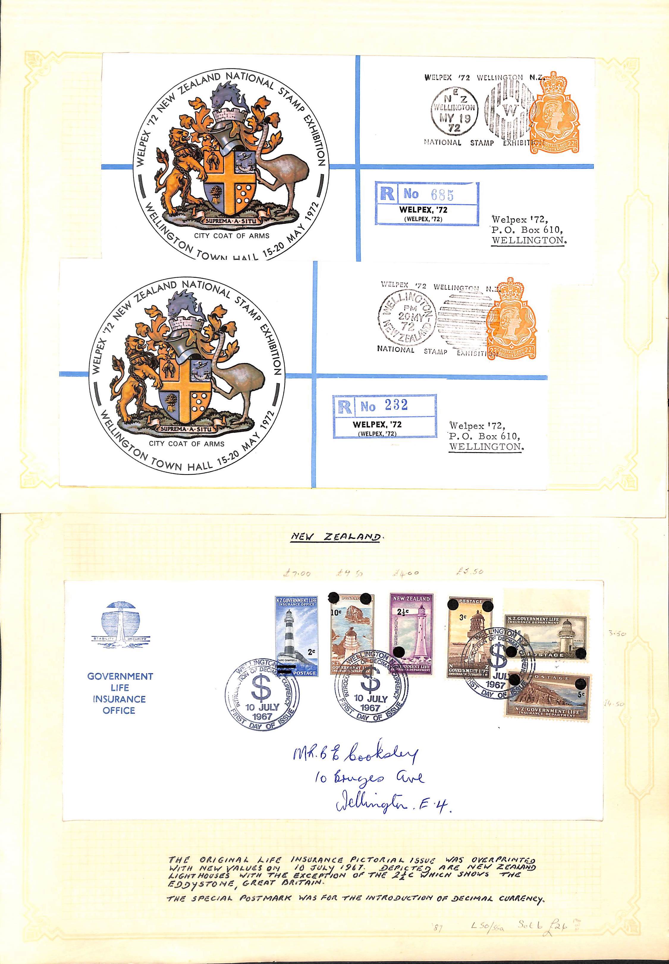 Cancellations. QV-QEII Covers and cards (87), stamps and pieces (c.120) including 1867 cover from - Image 38 of 39