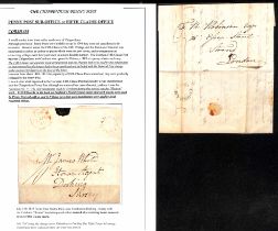 Corsham. 1832-37 Entire letters from Neston Park or Pickwick both with "CORSHAM" fleuron backstamps,