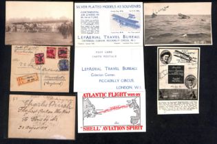 1911-22 Covers, postcards and ephemera, including 1911 Aerial Post card with triangular "SCOTCH / 6"
