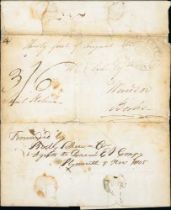 1805 (Aug. 31) Entire letter from Thomas Clode, a cadet going to India, addressed to his brother