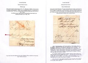 Falmouth Packets. 1777-1826 Entire letters (2) and an entire, comprising 1777 letter from London