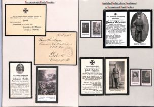 G.B & Germany In Memoriam Cards - Wartime Casualties. 1899-1945 In Memoriam cards and death