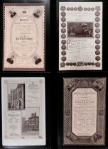 Ramsgate. 1906-12 Picture postcards depicting the souvenir programmes for the annual dinner of the