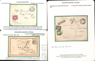 c.1897-1943 Covers and cards including registered mail (4), forces mail (6) with an unusual unpaid