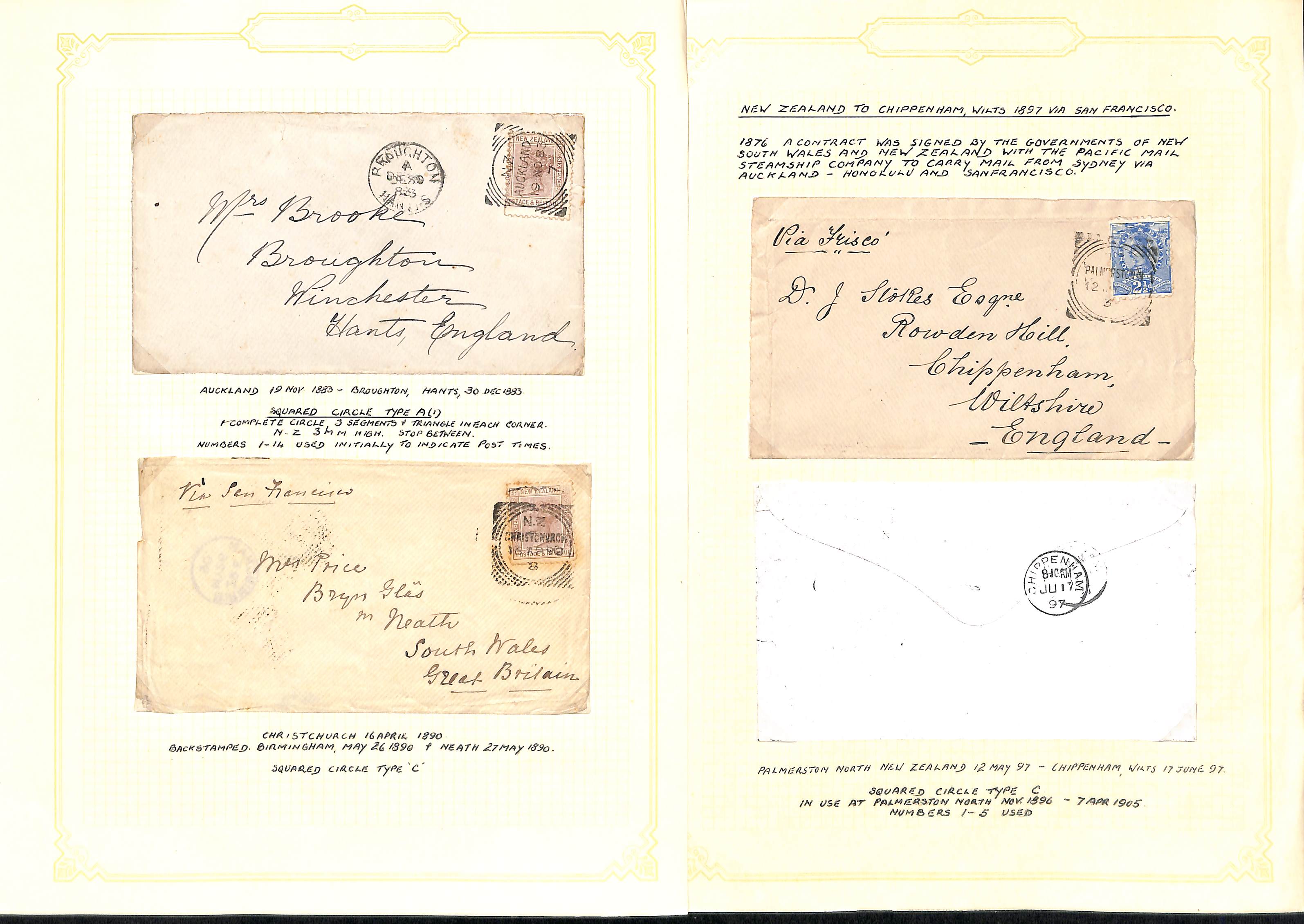 Cancellations. QV-QEII Covers and cards (87), stamps and pieces (c.120) including 1867 cover from - Image 2 of 39