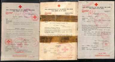 1941-44 British or German forms to or from Jersey (22) or Guernsey (53) all with large circular "