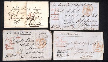 1820 Entire letter from London to "Adam Park, Surgeon to the Hon. East India Coy Ships, Gravesend"