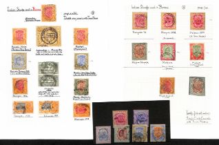 1895-1935 India stamps cancelled in Burma, mainly rupee values including 1895 2r (3), 3r, 5r, 1902-