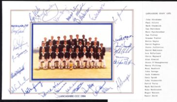 Autographs - County Sides. 1923-2004 Autographs of county sides on paper (16) or commemorative