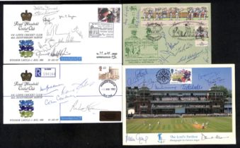 Autographs - Test Players. 1971-94 Autographs on cards, menus or commemorative covers (10, most with