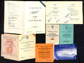 New Zealand. 1947-2008 Ephemera and signed covers, including 1947 M.C.C Tour of N.Z programme of