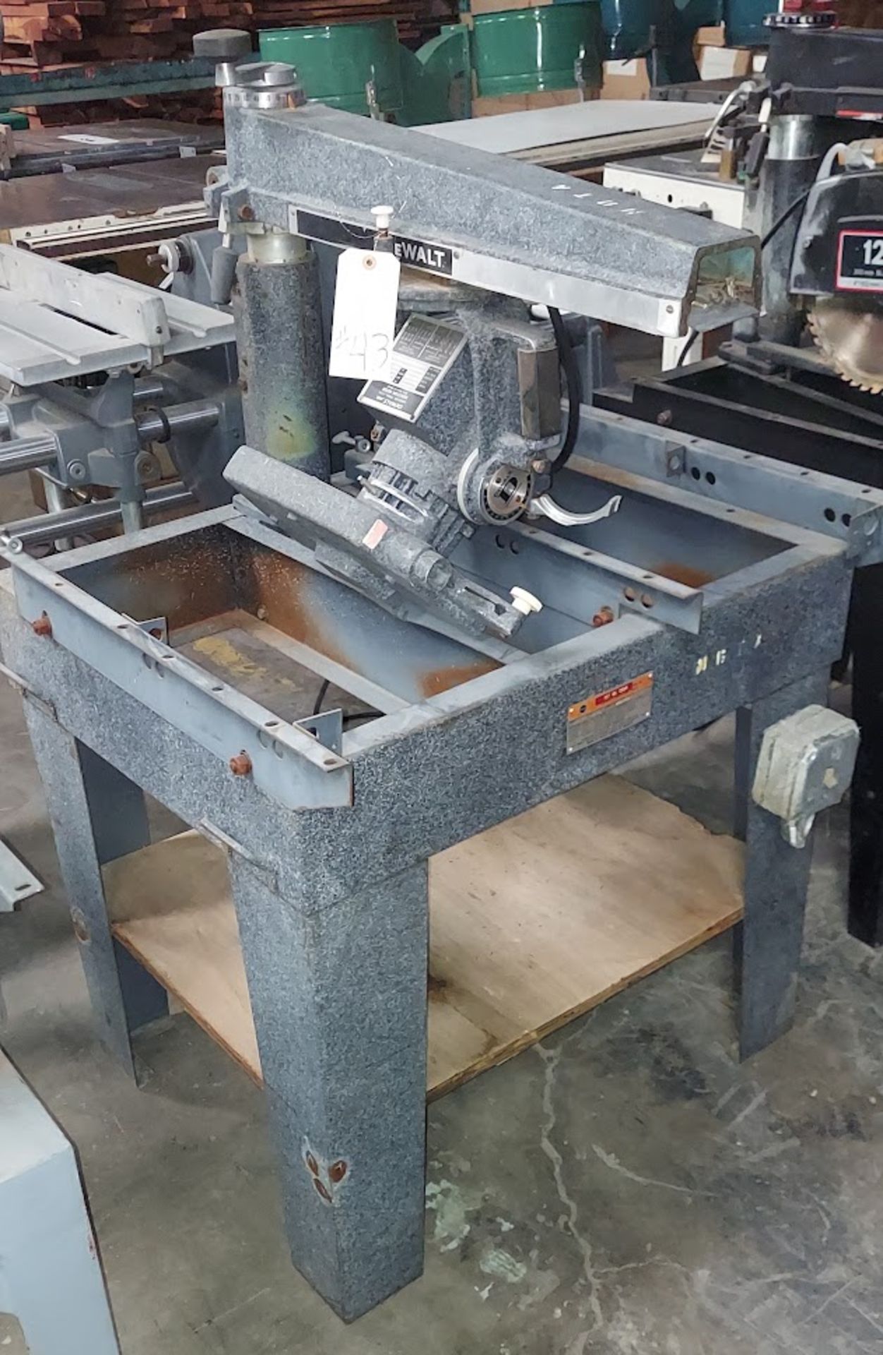 Dewalt 12" Radial Arm Saw, Model 790, 2hp 220V 3ph