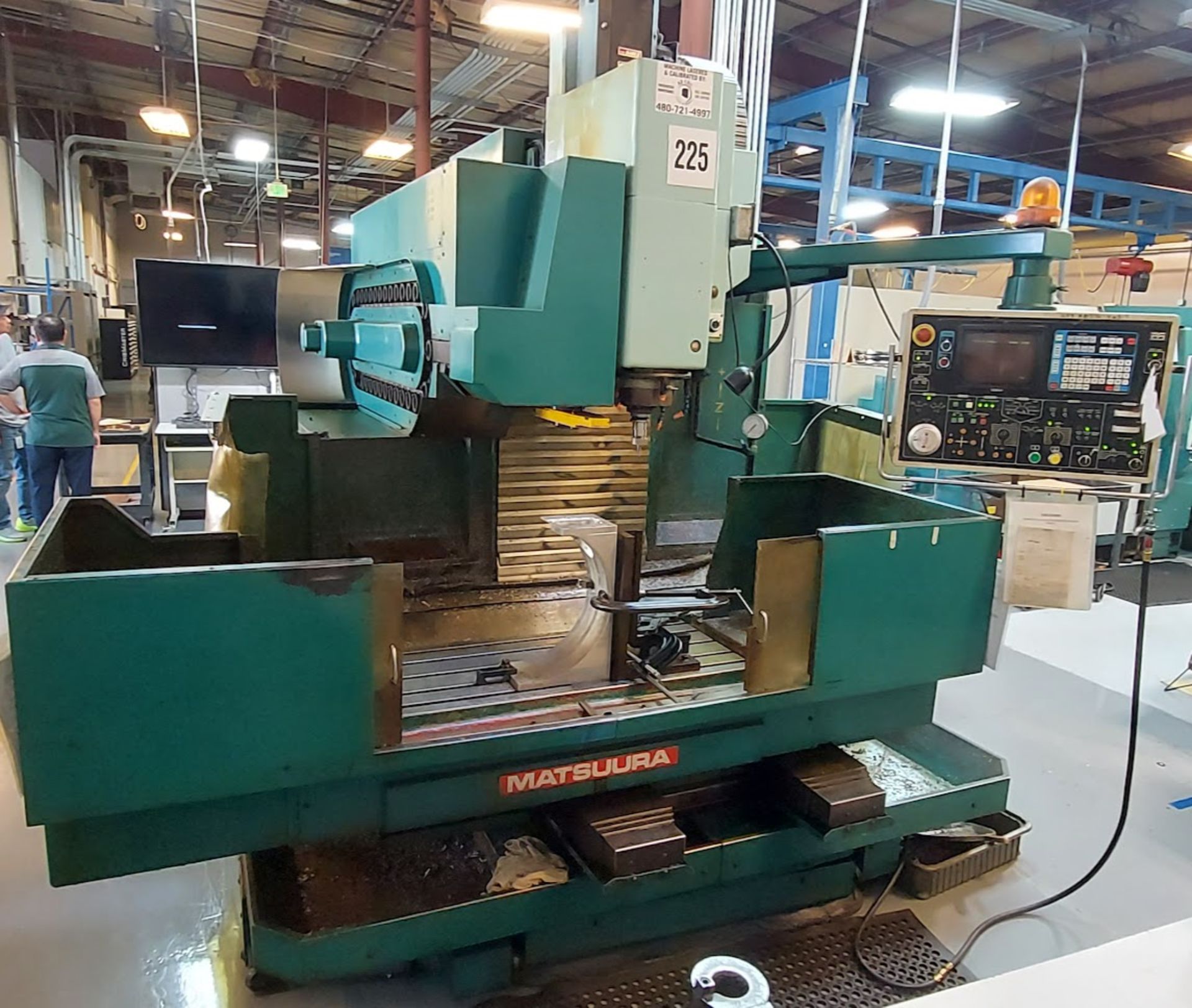 Matsuura MC-800V Vertical Machining Center, 3-Axis, 31 tool carousel, Yasnac Controls, 10hp 220V