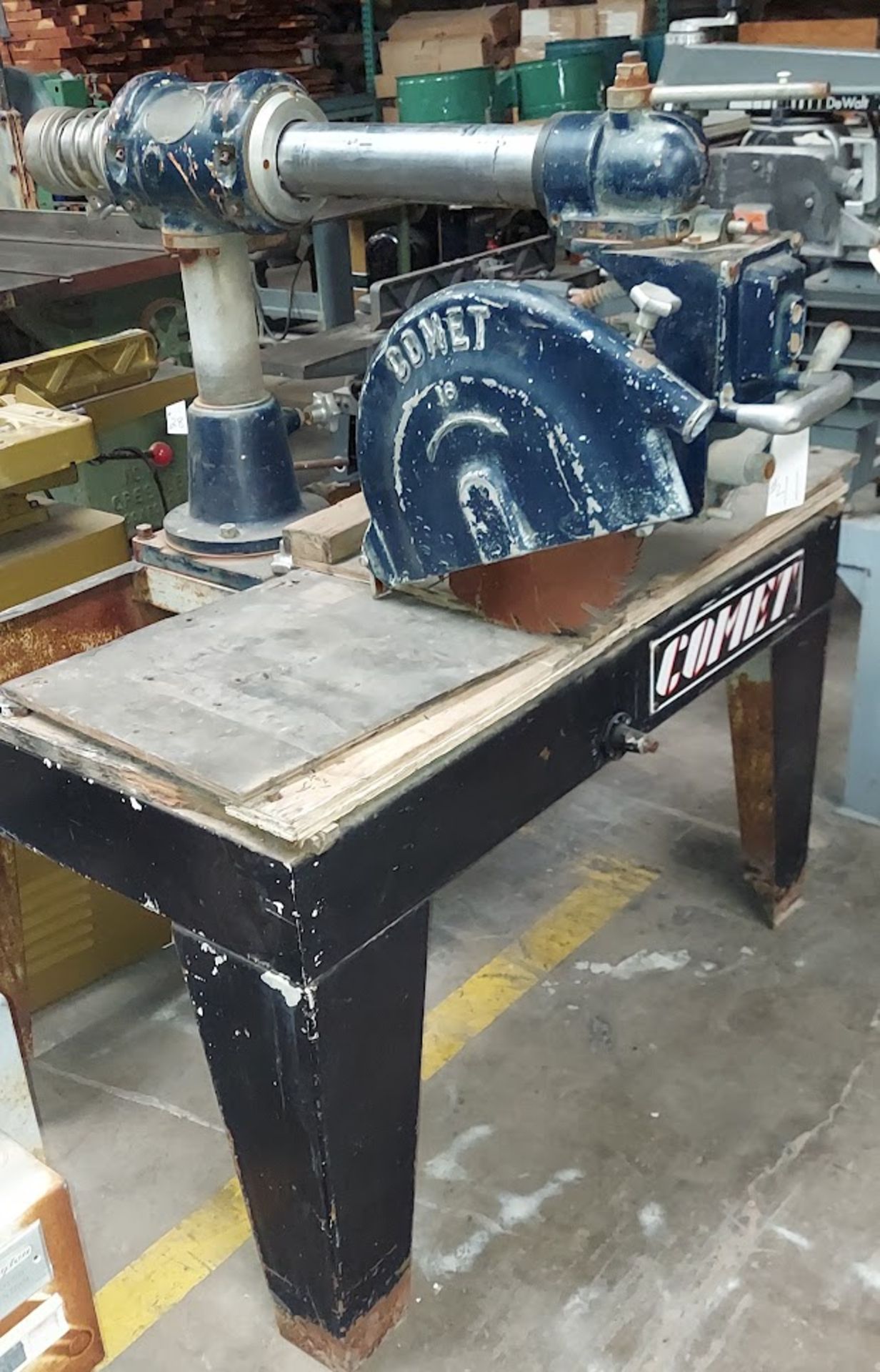 Comet 16" Radial Arm Saw, 3hp 115V 1ph