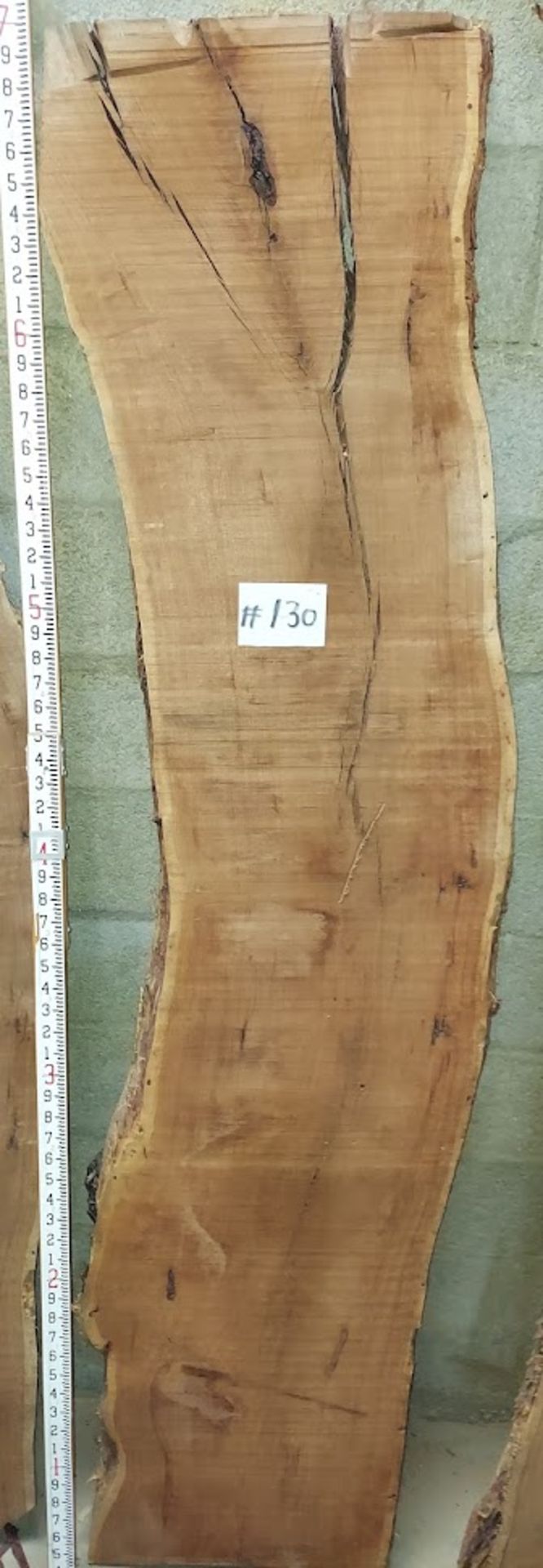 Mesquite Hardwood Lumber Slab, Size is approx. 84" x 18"- 19" x 2-1/4" Thick (Book Matched 128 &