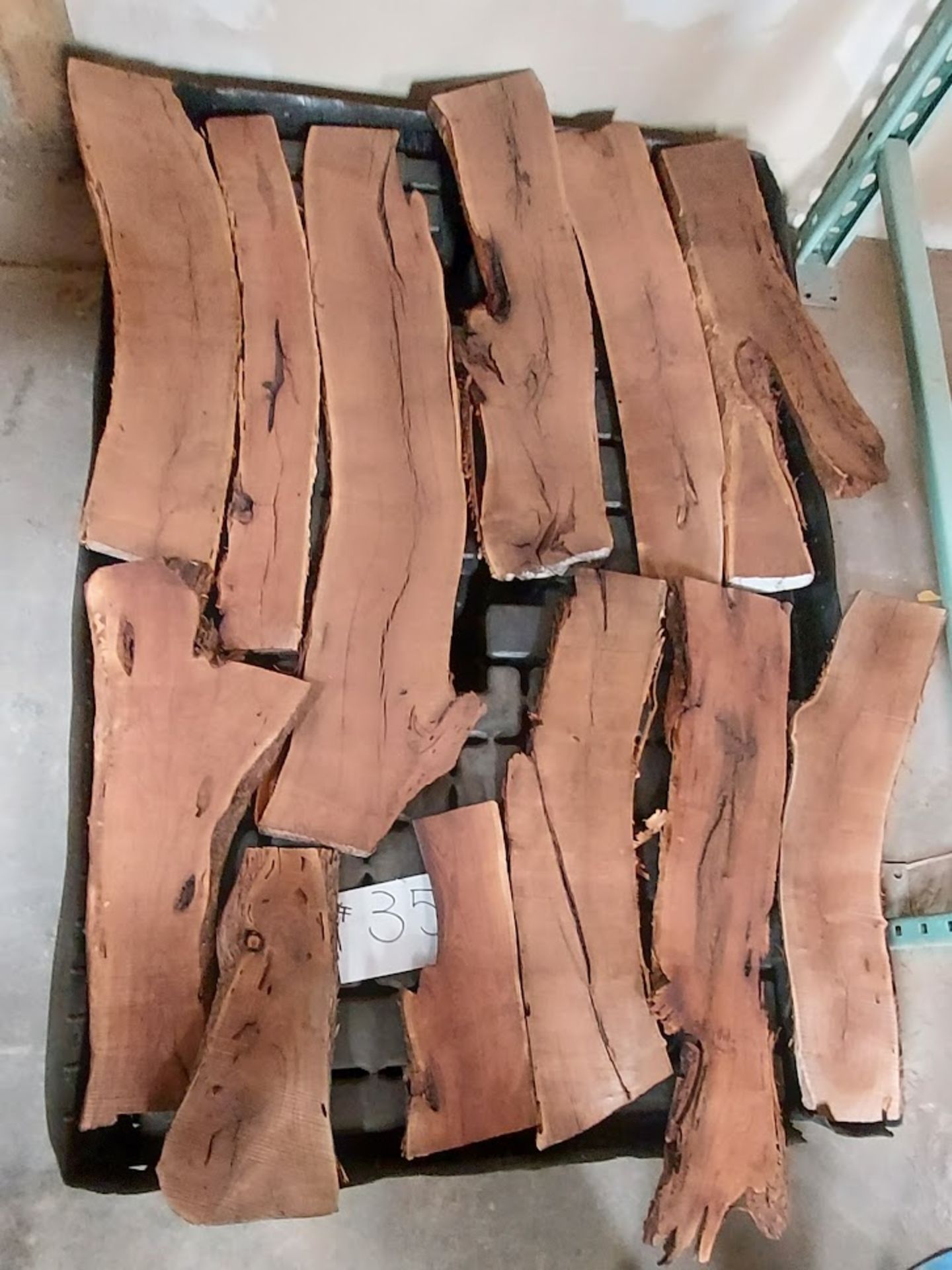 12 - Mesquite Hardwood Live Edge Boards, (pallet not included) - Image 2 of 2