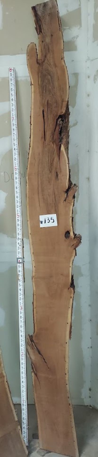 Mesquite Hardwood Lumber Slab, Size is approx. 108" x 9" - 11" x 2" Thick