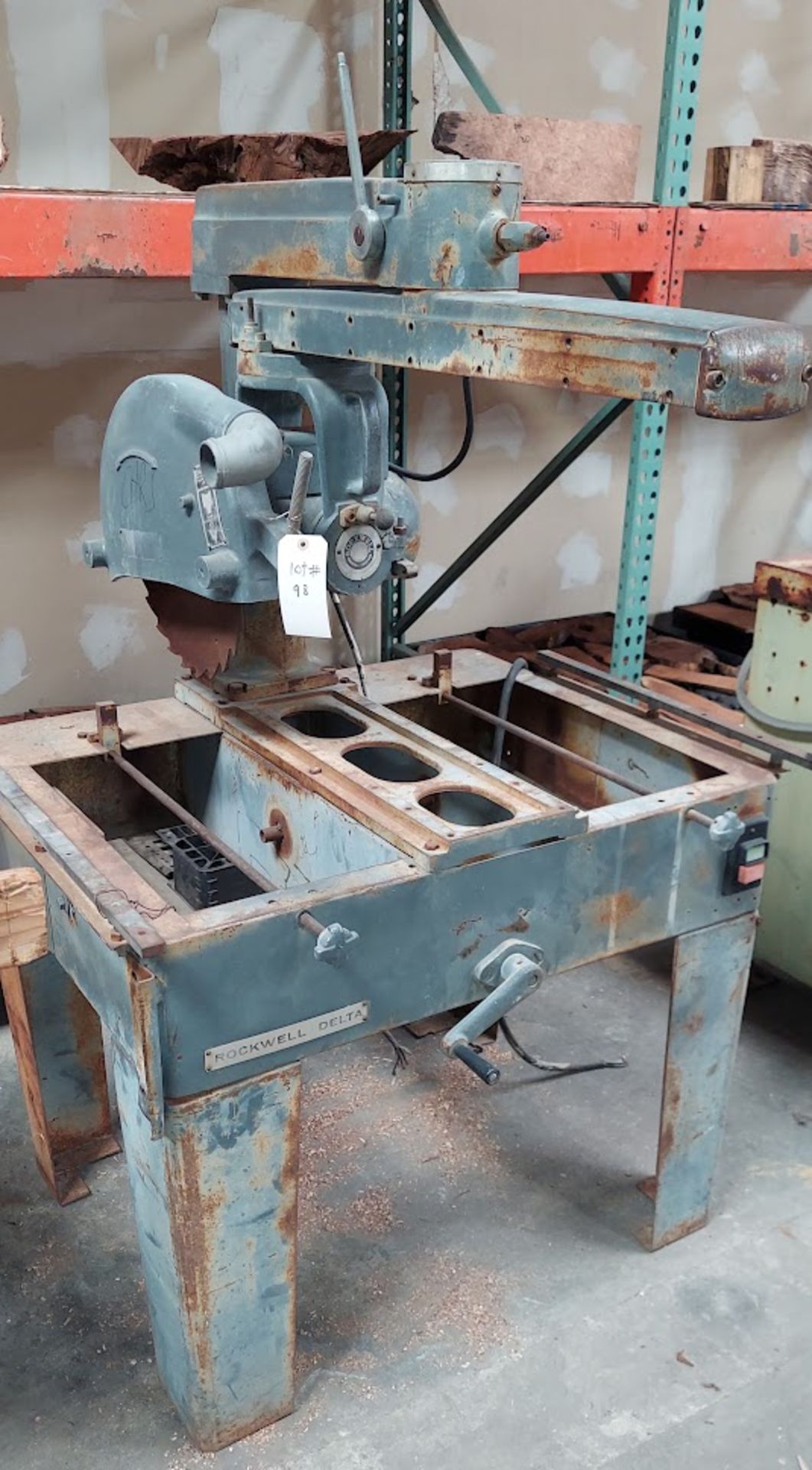 Delta / Rockwell 16" Radial Arm Saw, Model #16-RAS, 5 Hp 230/460 volt 3ph Motor, Made in 1972