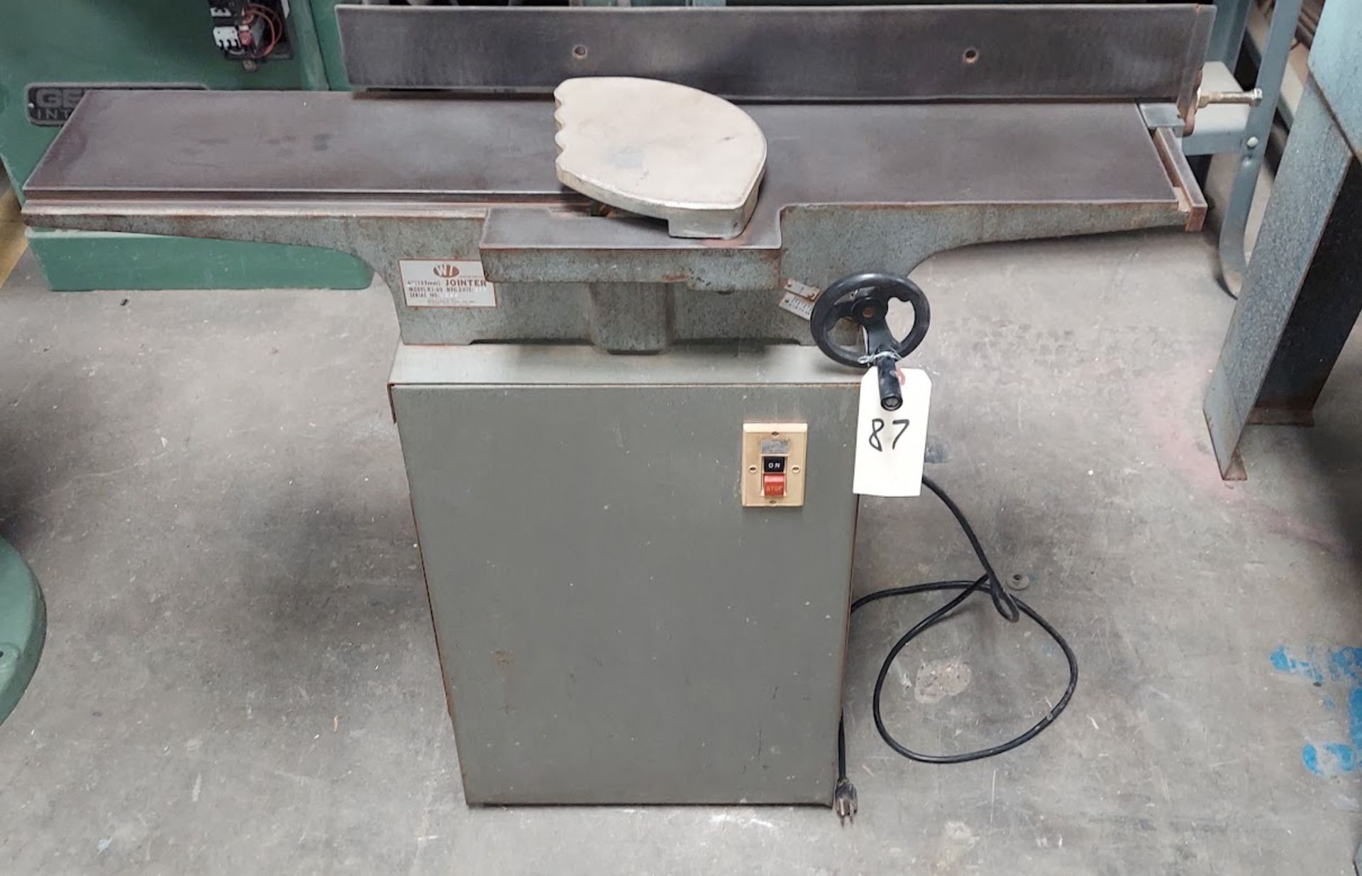 WT 6" Jointer, Model #KJ-60, 115 volt 1ph Motor