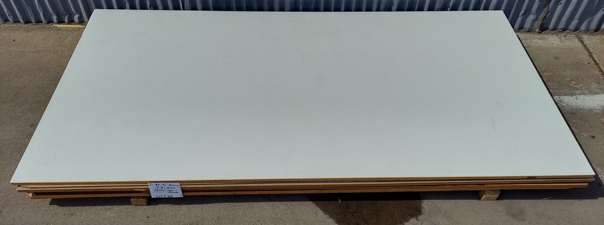 7 Sheets - (4 - 3/4" Melamine) 49” X 97” PBC Plywood