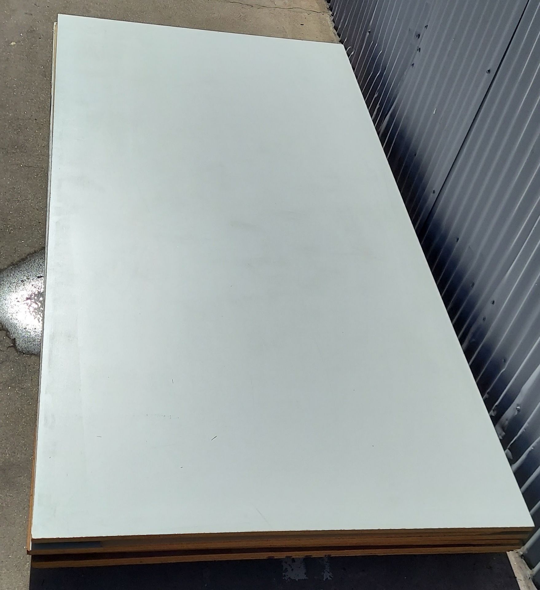 7 Sheets - (4 - 3/4" Melamine) 49” X 97” PBC Plywood - Image 3 of 4